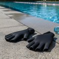 thumbnail image 3 of kowaku Webbed Swim Gloves Adjustable Wrist Strap Swimming Hand Paddles Ergonomic Design for Swimmers, Beginners, Pool, 3 of 10