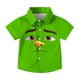 thumbnail image 3 of Blusa y camisa de manga corta con cuello vuelto para niños y niñas, moda, estampado bonito con bolsillo, camisa informal de manga corta para niño., 3 of 8