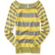 thumbnail image 1 of Aeropostale Suéter de punto con rayas delgadas para mujer, amarillo, pequeño Aeropostale Tejer, 1 of 1