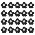 thumbnail image 1 of Uxcell 50-Pack Parches de Flores para Coser, Flores de Ganchillo Hechas a Mano de 1.6 Pulgadas para Ropa DIY [Negro y Blanco], 1 of 1