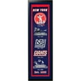 thumbnail image 1 of Encore Select 110-32 New York Giants Logo History Felt Banner - 14 x 37 in., 1 of 1