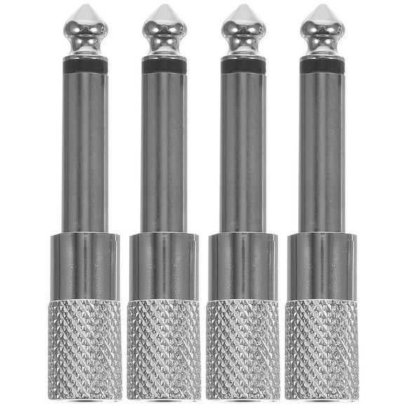 4pcs Headphone Jack Adapter Stereo Audio Adapters 6.5mm To 3.5mm Headphone Adapters