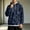 Navy, variant on Dwelliawo Men's Hoodies Fall Winter Loose-fitting Casual Camouflage Print Hooded Sweatshirt Navy L