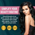 thumbnail image 3 of 100% Pure Hair, Skin & Nails Vitamins – Biotin Supplement for Women & Men, Supports Hair Growth, Strong Nails & Healthy Skin – Non-GMO, All-Natural – Made in USA – 78,1119mcg – 1 Month Supply, 3 of 7