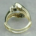 thumbnail image 4 of Fine Creation 1.50 CT Baguette Diamond Wedding Enhancer Guard Wrap Ring 14K Yellow Gold Plated - 10, 4 of 4