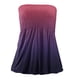 thumbnail image 4 of Gibobby Camiseta sin mangas Bandeau sin tirantes a rayas para mujer, camiseta informal sin mangas para vacaciones de verano, camiseta holgada de tubo para vacaciones(Rosa,XG), 4 of 5