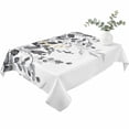 thumbnail image 2 of Gray Eucalyptus Leaves Table Cloth Waterproof Tablecloths, Farmhouse Botanical Watercolor Tablecloth Dining Table Cover for Kitchen Party Tabletop Outdoor, Rectangle Tablecloth 52x70 Inch, 2 of 9