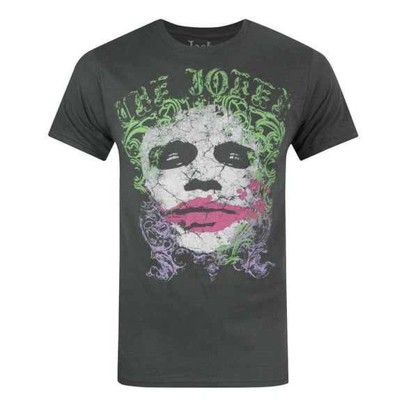 Jack Of All Trades Mens Distressed Face The Joker T-Shirt