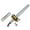 Silver, variant on Walbest Telescopic Pen Fishing Pole Mini Pocket Fishing Rod and Mini MetalReel Wheel, Travel Fishing Rod Set for Ice Fly Fishing Sea Saltwater Freshwater