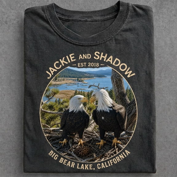 Jackie And Shadow Eagles Comfort Colors Shirt, Jackie Memorial Graphic Tee, Big Bear Eagle Memorial Tee, Bald Eagles Family 2026 Shirt
