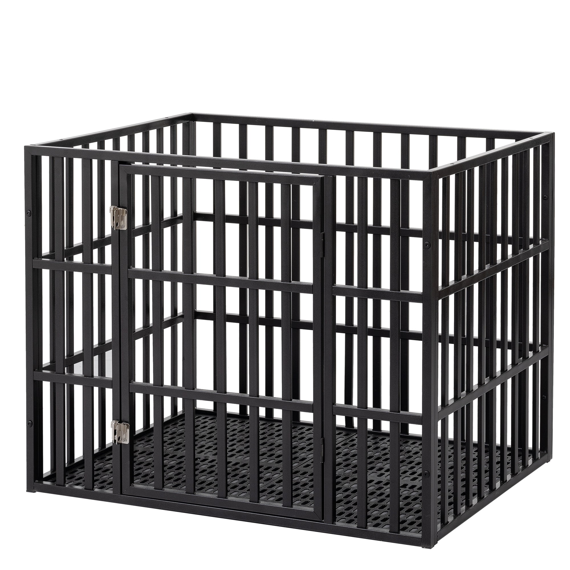 Pefilos 31" Heavy Duty Dog Crate for Large and Medium Dogs, Decorative Dog House End Table, Dog Cage Kennel Furniture Indoor, Brown Pefilos 31" Heavy Duty Dog Crate for Large and Medium Dogs, Decorative Dog House End Table, Dog Cage Kennel Furniture Indoor, Brown
