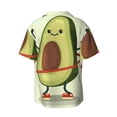 thumbnail image 4 of Goofa Avocado1 Printed Men's Casual Short-sleeved Shirt,Lightweight Breathable Button-down,Summer Casual men's top,Versatile Fashion shirt-3X-Large, 4 of 7
