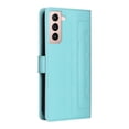 thumbnail image 2 of JTCASES Compatible with Samsung Galaxy S21 5G 6.2 inch Case Wallet Flip Folio Case [Kickstand] with RFID Blocking Card Holders [Shockproof] and Wrist Strap Cover for Men Women Girls, Mint, 2 of 13