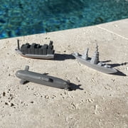 Safari Ltd. In the Water TOOB - Figurines of Jet Ski, Raft, Submarine, Motorboat, Windsurfer, Battleship, Cruise, Steam, Sail, Tug, Cargo Boat - Educational Toy Figures For Boys, Girls & Kids Ages 3+