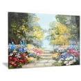 thumbnail image 1 of Design Art Summer Forest with Flowers Landscape Metal Wall Art, 1 of 1