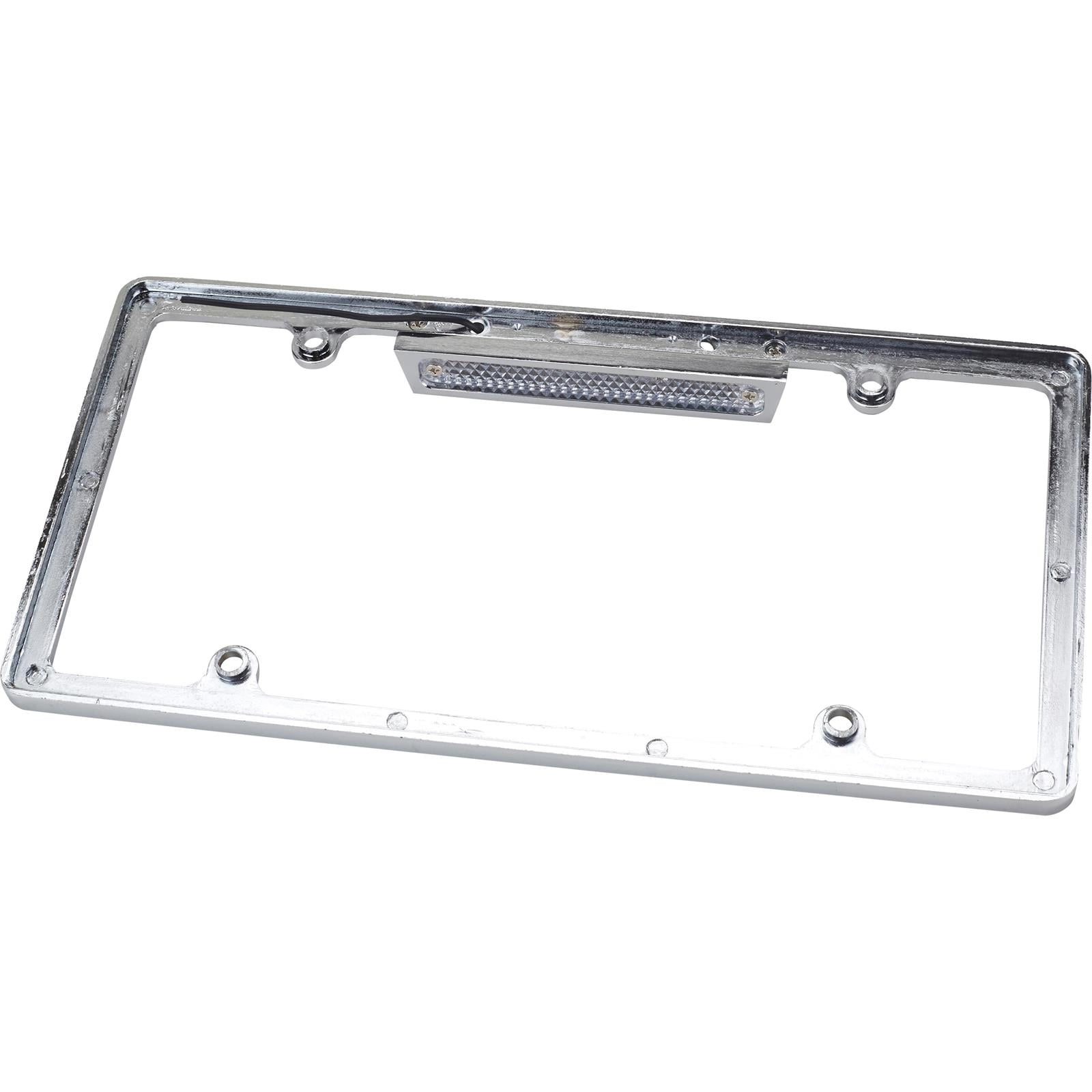 Lighted Chrome License Plate Frame