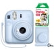 thumbnail image 1 of Cámara instantánea Fujifilm Instax Mini 12 con funda y película, color azul pastel, 1 of 5