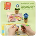 thumbnail image 2 of MesaSe Beginners Crochet Kit  2 Pack Cute Small Pot Kit for Beginers and Experts   in One Crochet Knitting Kit  Step-by-Step Instructions Video  Crochet Starter Kit for Beginner DIY Craft, 2 of 7