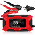 thumbnail image 1 of 6-Amp 12V Smart Fully Automatic Trickle Car Battery Charger for Car Truck, 1 of 5