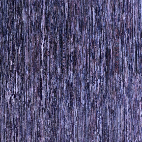 Ahgly Company Machine Washable Indoor Square Abstract Blue Modern Area Rugs, 7' Square