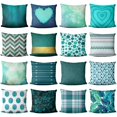 thumbnail image 4 of EIMELI Love Heart Printing Soft Square Pillow Case Sofa Bed Cushion Cover Home Decor, 4 of 12