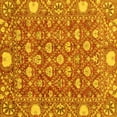 thumbnail image 1 of Ahgly Company Indoor Square Abstract Yellow Modern Area Rugs, 4' Square, 1 of 4