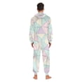 thumbnail image 4 of FORMRS Onesies Pajama for Adults Unisex Hoodie Winter Jumpsuit One Piece Sleepwear, Sizes S-2XL, Purple Geometric, 4 of 7
