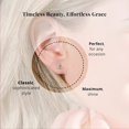 thumbnail image 6 of Poke Free Luxuriant Lab Grown Diamond G-H SI 0.50 ctw Solitaire Stud Earrings in 18K Vermeil Yellow Gold Over Sterling Silver, 6 of 10