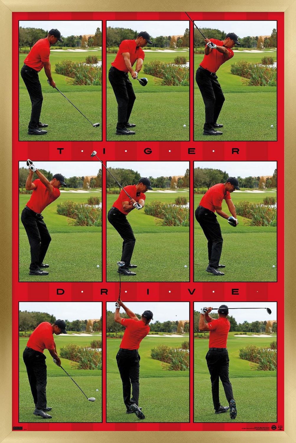Tiger Woods - Drive Wall Poster