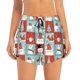 thumbnail image 2 of Balery Warm Christmas Memories Pantalones cortos deportivos para mujer con forro y dos bolsillos, elásticos, para entrenamiento, gimnasio, yoga-X-Large, 2 of 7