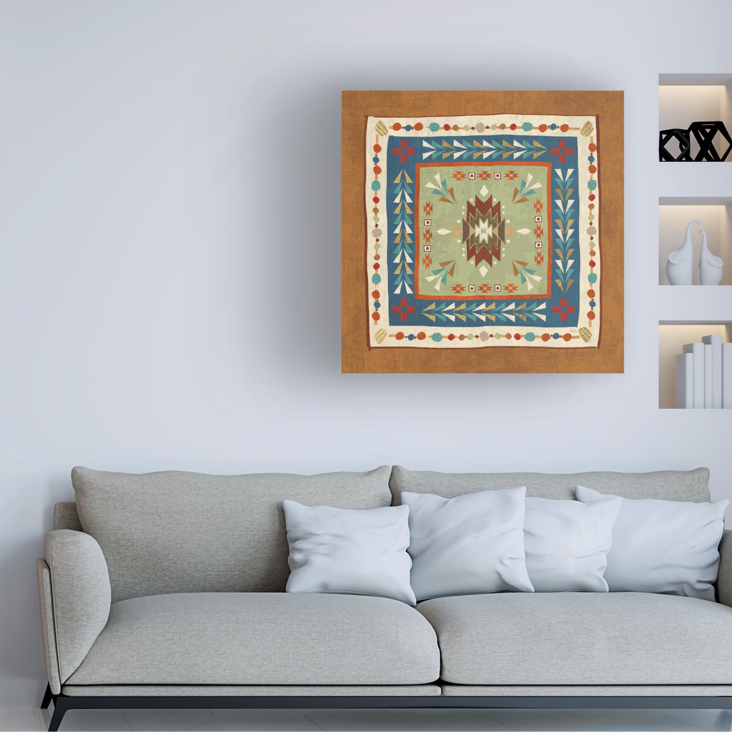 Veronique Charron 'Southwest At Heart Tile VIII' Canvas Art