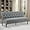 Grey Sofa, variant on Rosevera Larkin Upholstered Tufted Fine Polyester Chair Loveseat Sofa  with Armless Design Easy Assembly for Living Room Bedroom, Grey