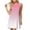 Pink, variant on Levmjia Women's Summer Sleeveless Tank Dress Casual Gradient Color Block O Neck A Line Mini Dress with Side Pockets Loose Fit Stretchy Bodycon Sundress Daily Wear