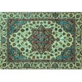 thumbnail image 1 of Ahgly Company Indoor Rectangle Abstract Light Blue Modern Area Rugs, 2' x 3', 1 of 4