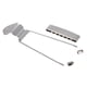 thumbnail image 5 of 2x Guitar Tailpiece Bridge Pieza de Cola para Archtop para Principiantes Producción Instrumentos Musicales, 5 of 9
