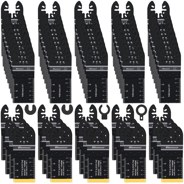 Cuchilla oscilante Bionso 120PCS para madera y metal