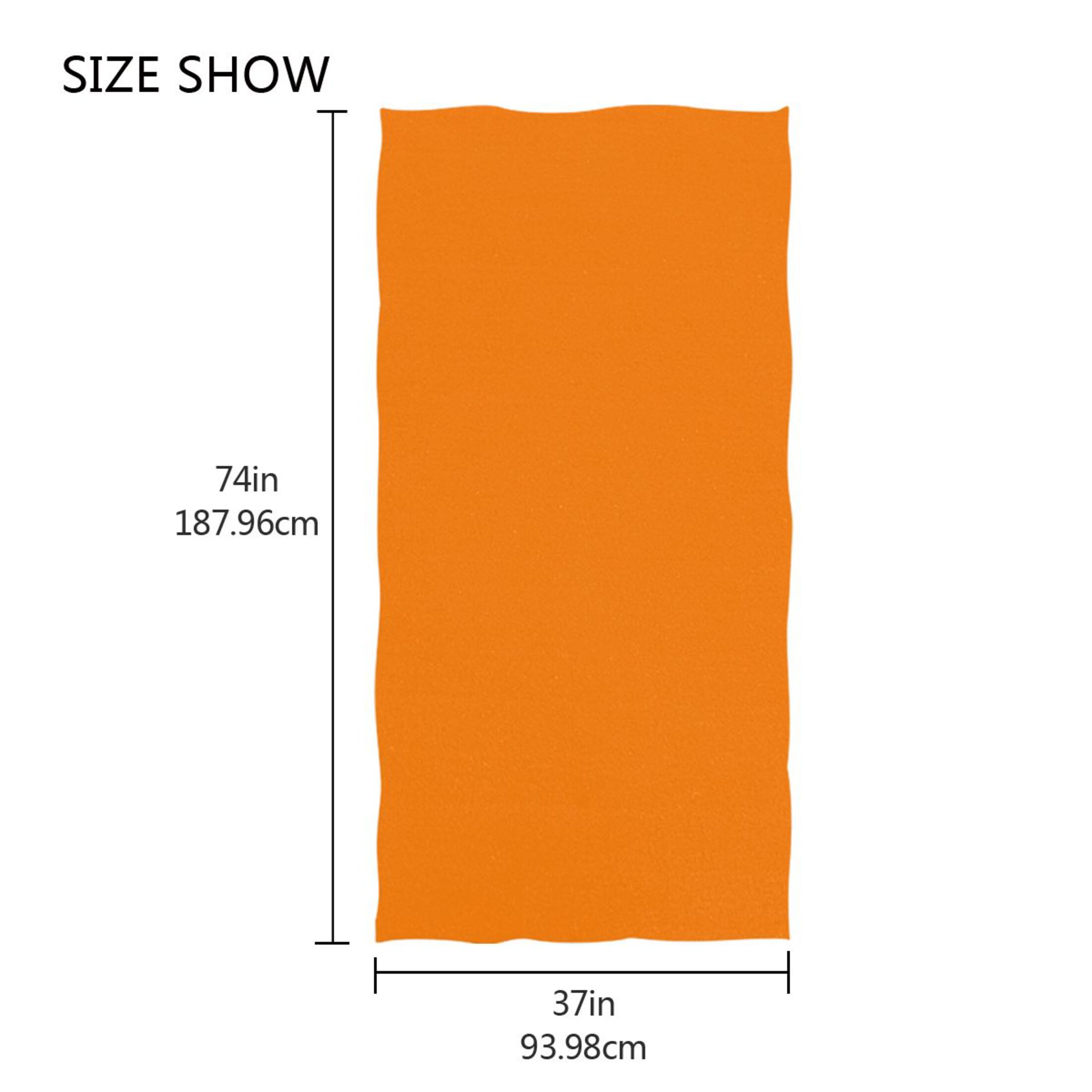 Oversized Beach Towel Extra Large Absorbent Microfiber Bath Towels Soft Quick Drying Orange 74"x37"