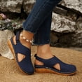 thumbnail image 2 of Closed Toe Sandals Women: Summer Dressy Wedge Sandal - Fisherman Comfortable Hollow Out Sandals, 2 of 9