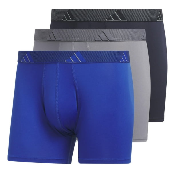 Trunk Underwear adidas Athletic Fit para hombre (paquete de 3) azul M