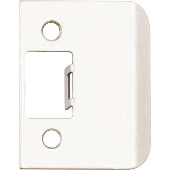 Tall Square Corner Extended Lip Strike, 2-1/2" x 1-1/2", (2" Overall Length), Satin Nickel by Stone Harbor Hardware