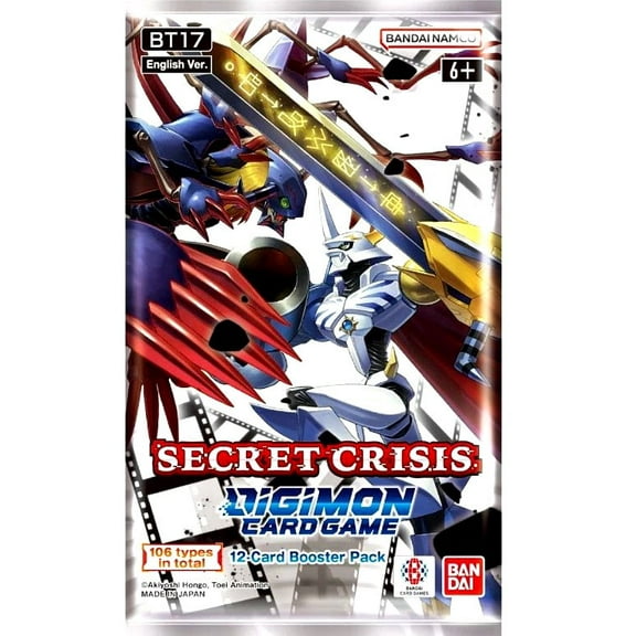 Digimon Trading Card Game Secret Cris Booster Pack (12 Cards)