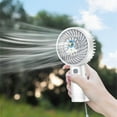 thumbnail image 4 of Holloyiver Portable Mini Handheld Fan, USB Rechargeable Small Pocket Fan, 3 Speeds Personal Small Hand Fan for Travel/Summer/Concerts/Lash, Gifts for Women (White), 4 of 6