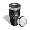 thumbnail image 4 of I'm Not Sure Who Rescued Who Tumbler Travel Mug Insulated Laser Engraved Coffee Cup Funny Dog Cat Lover Gift 20 oz Black, 4 of 5
