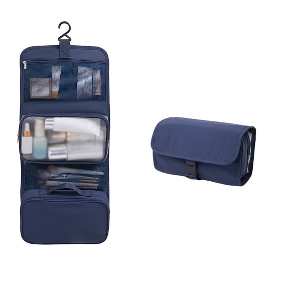 Toiletry Bag with Hanging Hook, Waterproof Shower Bathroom Hanging Travel Bag for Men Women, Small Multifunctional Makeup Cosmetic Bag, Portable Toiletries Bag Travel Organizer