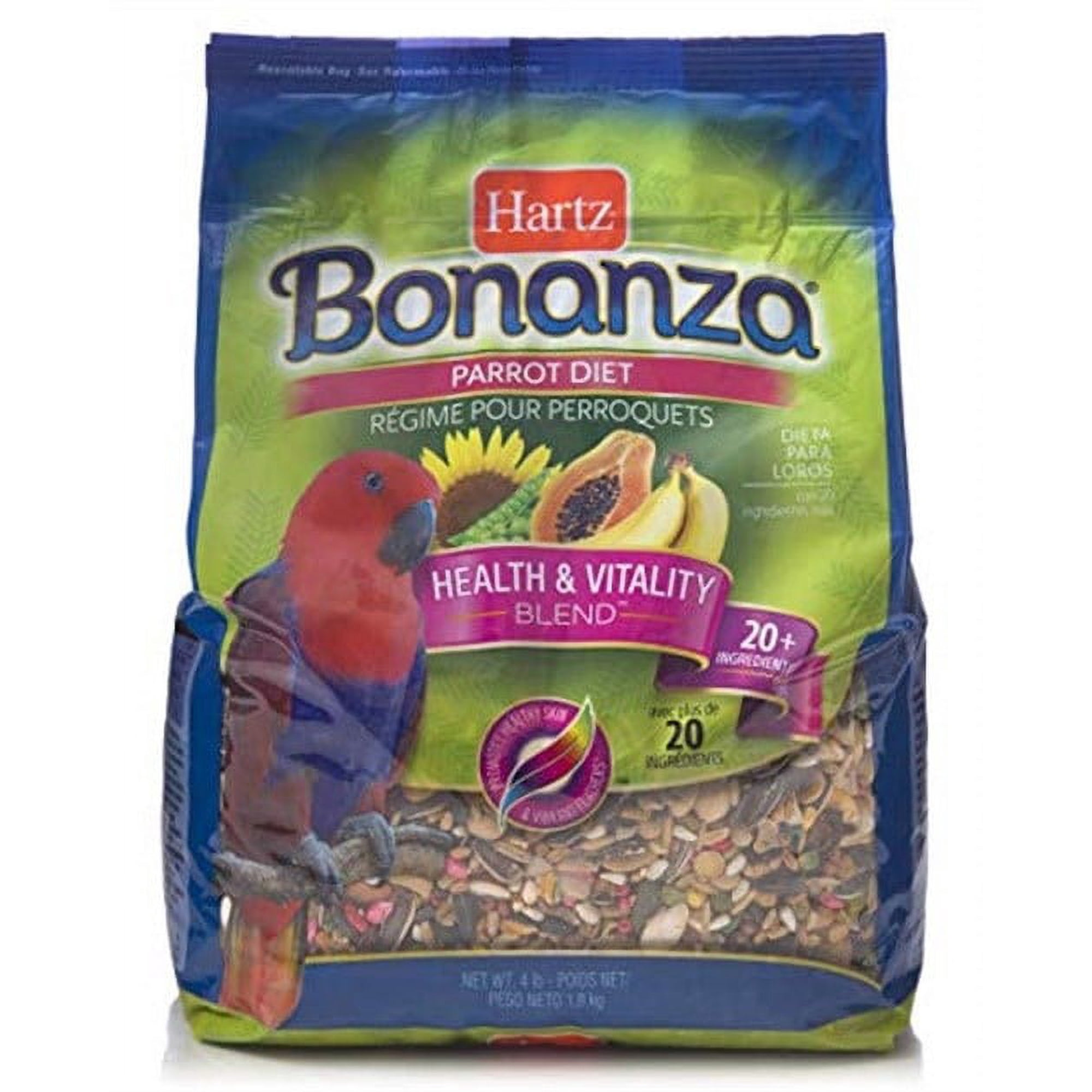 Hartz Bonanza Parrot Diet Health & Vitality