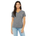 thumbnail image 1 of Camiseta holgada de mujer Bella + Lienzo cuello en V GREY TRIBLEND S, 1 of 1