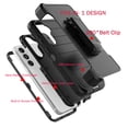 thumbnail image 3 of For Samsung Galaxy S23 FE 2023 6.4" Case,Heavy Duty Rugged Defender Case with [Belt Clip Holster] [Built in Screen Protecotr], Shockproof Full Body Protection Kickstand Cover, Black, 3 of 8