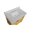 thumbnail image 4 of Tuscany 36" Bathroom Vanity with Driftwood Cabinet and Carrara Marble Top, 4 of 7