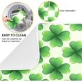 thumbnail image 2 of GZHJMY Lucky Clover Dish Drying Mat for Kitchen Counter,Super Quick Absorbent Composite Sponge Dish Drying Pad,Heat Resistant Non-Slip Rack Tableware Mat (18x24Inch)for Dishes Coffee Machine Dish Ra, 2 of 7