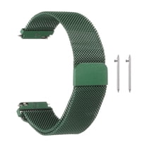 Uxcell Stainless Steel Mesh Watch Band 18mm Quick Release Metal Replacement Watch Strap with Magnetic Buckle for Men Women, Dark Green